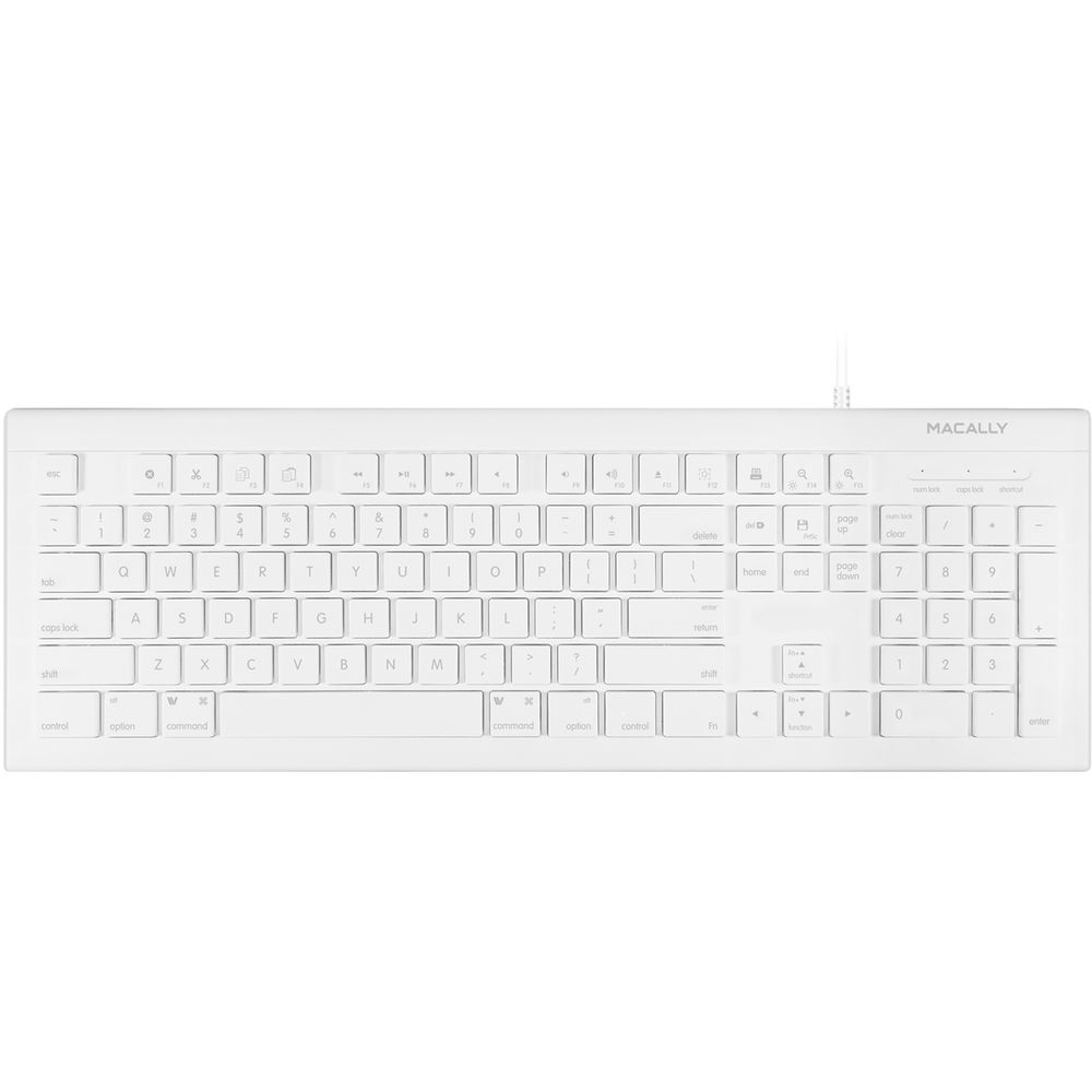 Provantage macally mkeye full size usb keyboard for mac